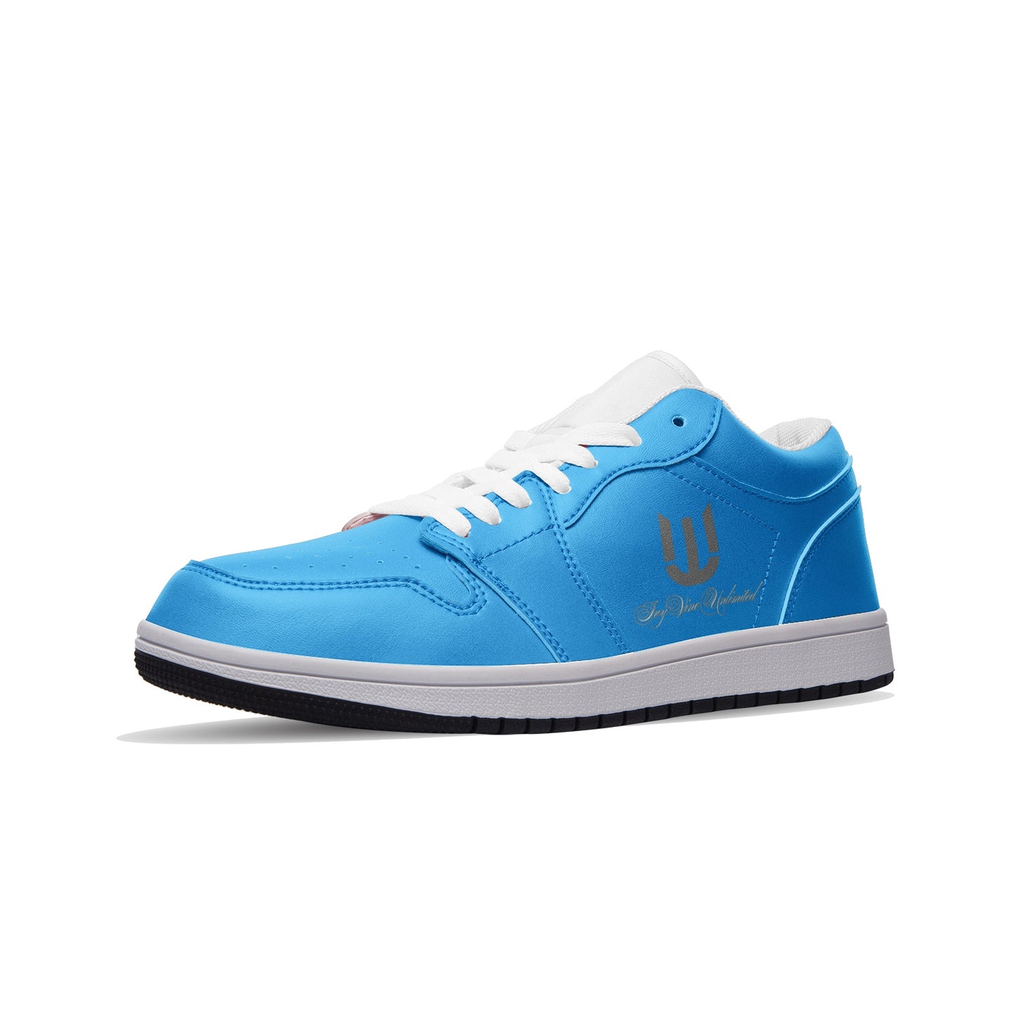 Ivyvine Unlimited Unisex Low Top Leather Sneakers Turquoise