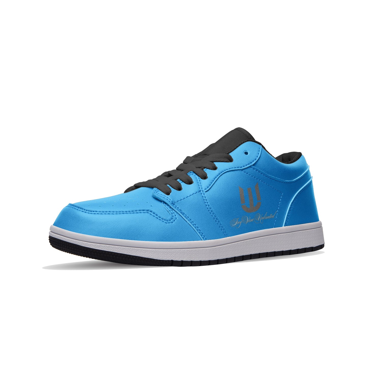 Ivyvine Unlimited Unisex Low Top Leather Sneakers Turquoise