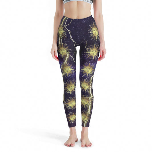 Sun Thunder Mandala Popular Yoga Pants